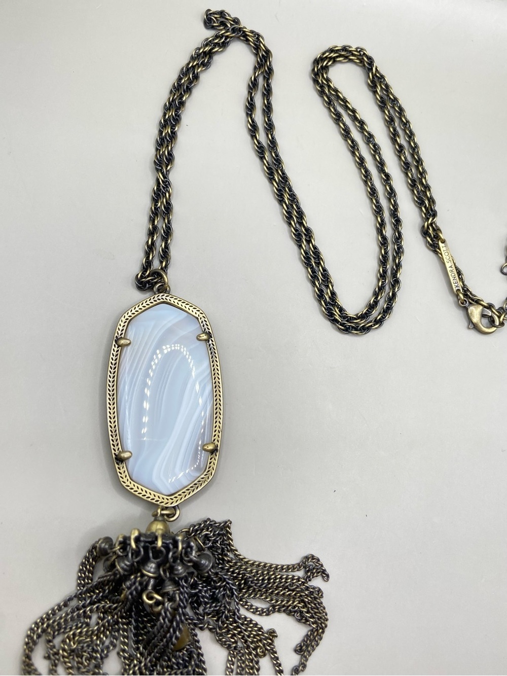 Kendra Scott White Agate Rayne Necklace